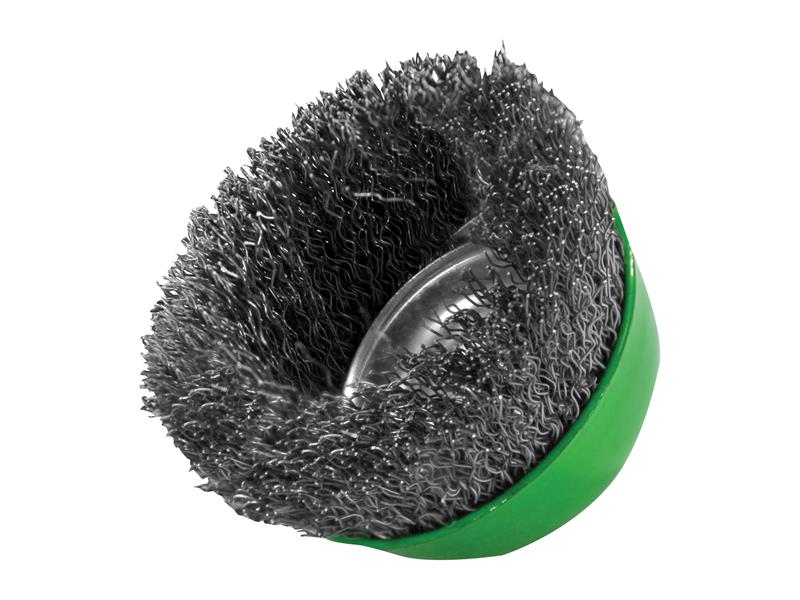 Faithfull Wire Cup Brush 75mm M14x2, 0.30mm Stainless Steel Wire FAIWBC75S