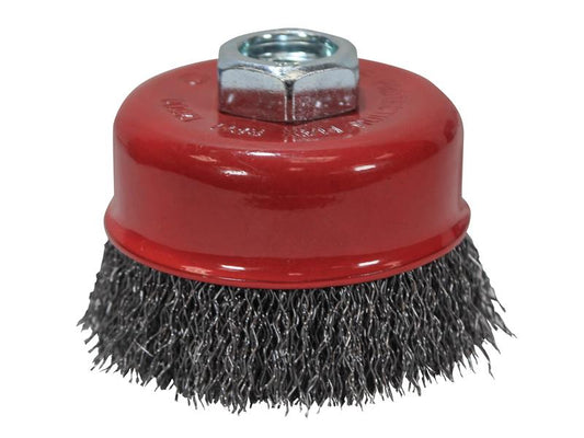 Faithfull Wire Cup Brush 80mm M14x2, 0.30mm Steel Wire FAIWBC80
