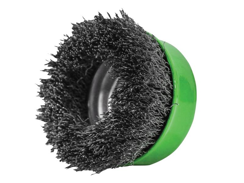 Faithfull Wire Cup Brush 80mm M14x2, 0.30mm Stainless Steel Wire FAIWBC80S