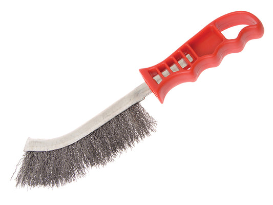 Faithfull Wire Scratch Brush Steel Red Handle FAIWBHANDS