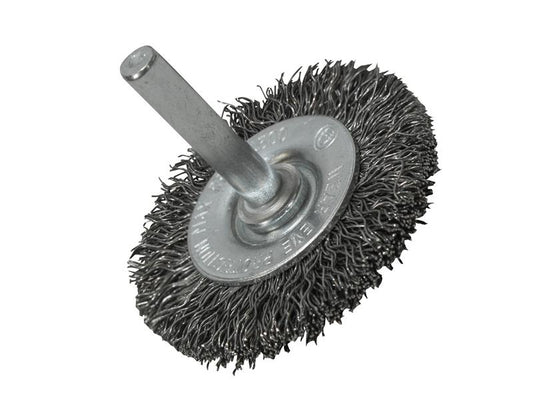 Faithfull Wire Brush 50mm x 6mm Shank, 0.30 Wire FAIWBS50C