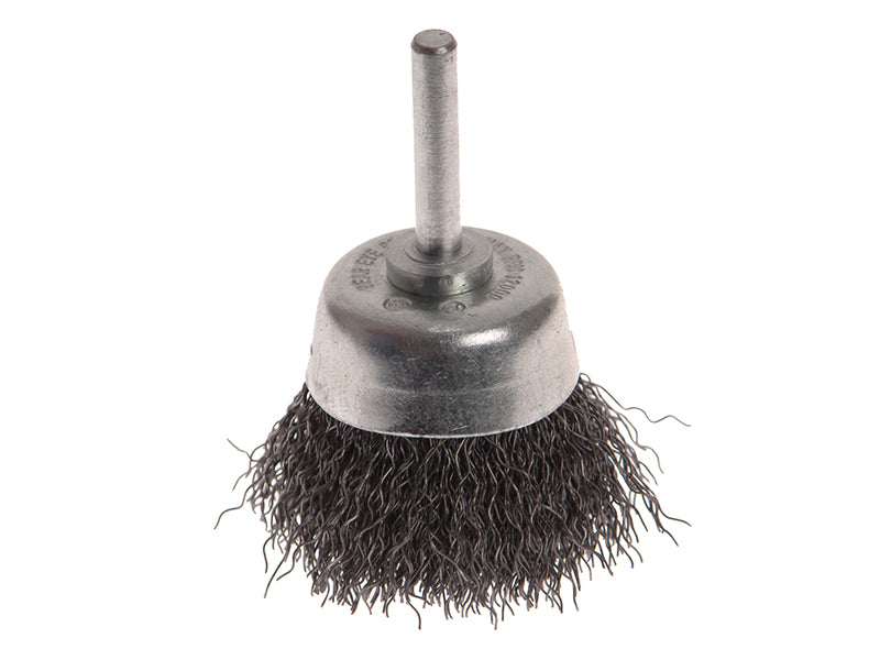 Faithfull Wire Brush Shaft Mounted 50mm x 20mm, 0.30mm Wire FAIWBSI50