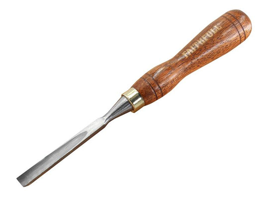 Faithfull FSC Straight Gouge Carving Chisel 9.5mm 3/8" Wooden Handle FAIWCARV2F