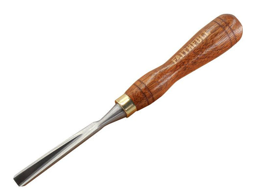 Faithfull V-Straight Parting Carving Chisel 9.5mm 3/8" Wooden Handle FAIWCARV8F
