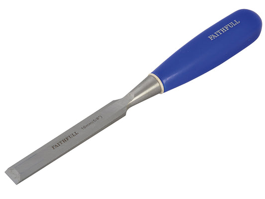 Faithfull Bevel Edge Chisel Blue Grip 16mm (5/8in) FAIWCB58