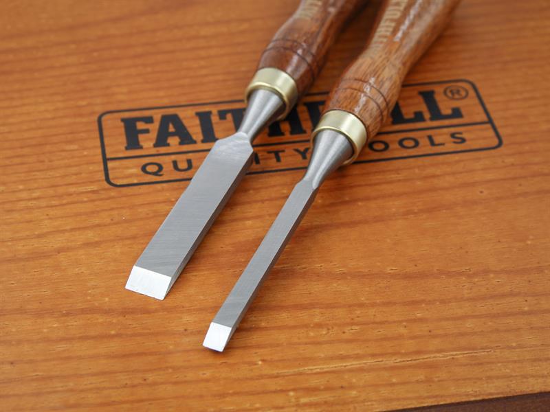 Faithfull Woodcarving Set of 12 in Case FAIWCSET12