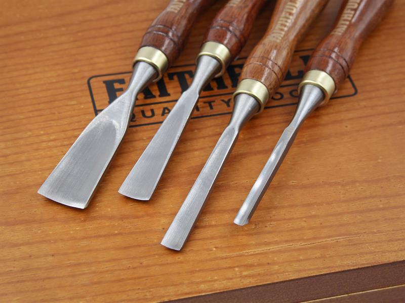 Faithfull Woodcarving Set of 12 in Case FAIWCSET12