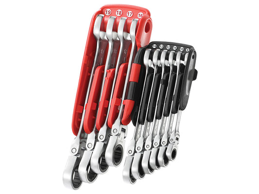 Facom Metric Ratchet Combination Wrench Set Flexi 10 Piece 467BF.JP10PB