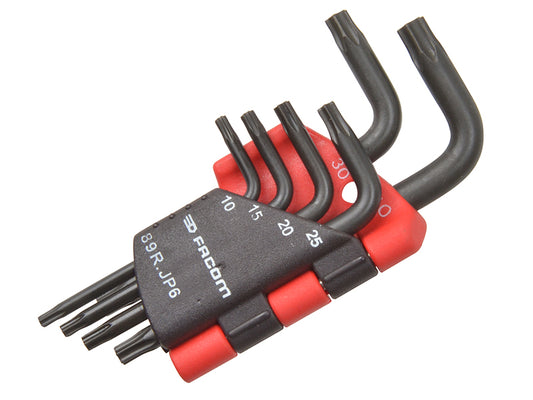 Facom ResisTORX Key Set of 6 TX10 - TX40 Supplied In A Compact Case 89R.JP6