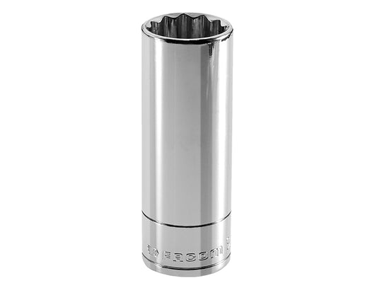 Facom 16mm Bi Hexagon Deep Socket 3/8in Drive Chrome Finish FCMJ16LA