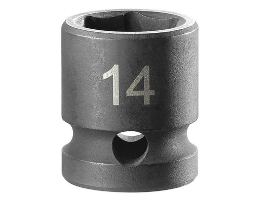 Facom Stubby Impact Socket 1/2in Drive 14mm 6 Point FCMNSS14A