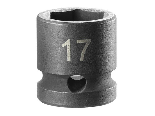 Facom Stubby Impact Socket 1/2in Drive 17mm 6 Point FCMNSS17A