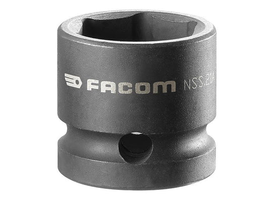 Facom Stubby Impact Socket 1/2in Drive 21mm 6 Point FCMNSS21A