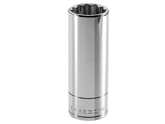 Facom Deep Socket 1/2in Drive 17mm Bi-Hexagon Chrome FCMS17LA