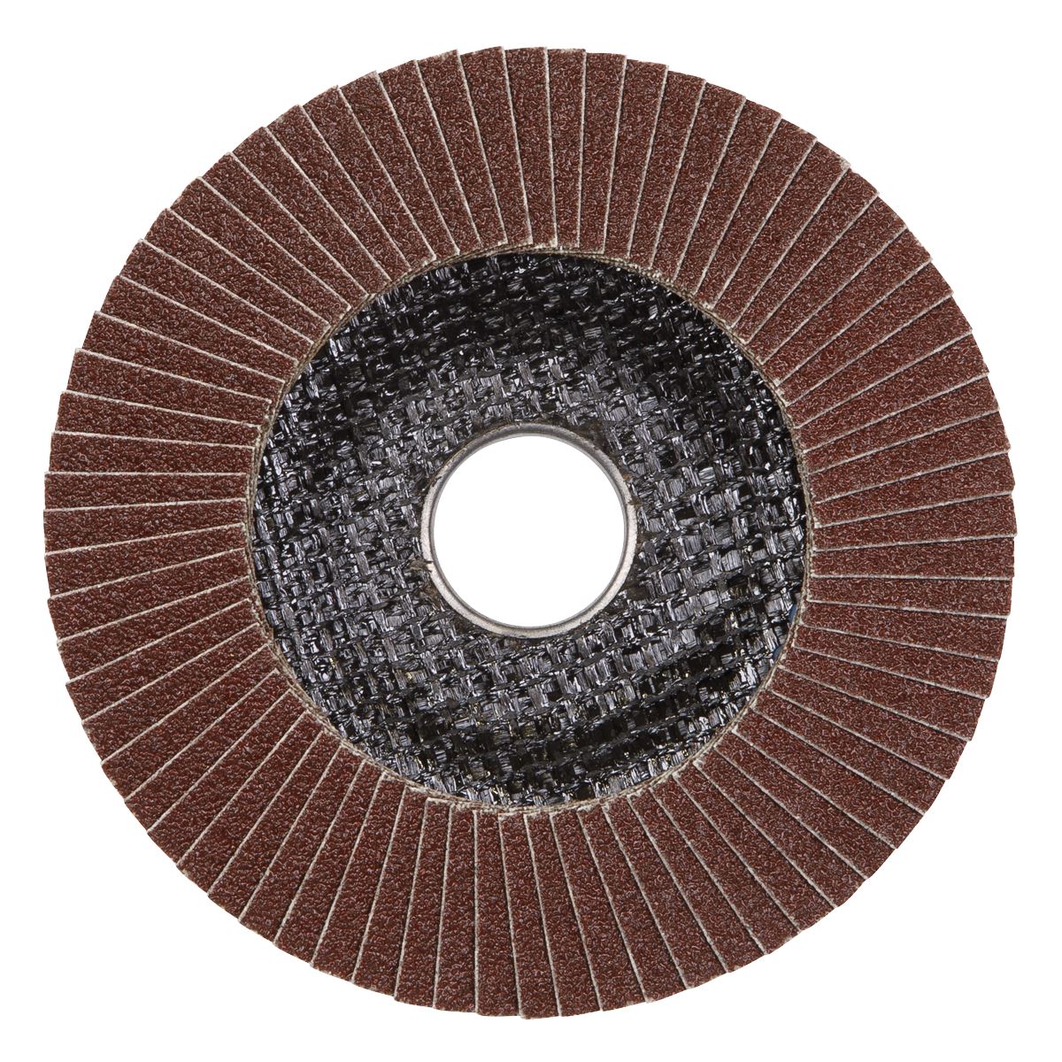 Sealey Flap Disc Aluminium Oxide �100mm �16mm Bore 40Grit FD10040E