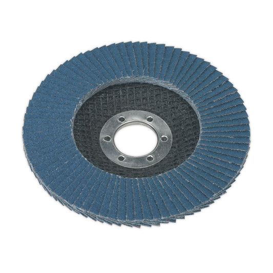 Sealey Flap Disc Zirconium �115mm �22mm Bore 80Grit FD11580