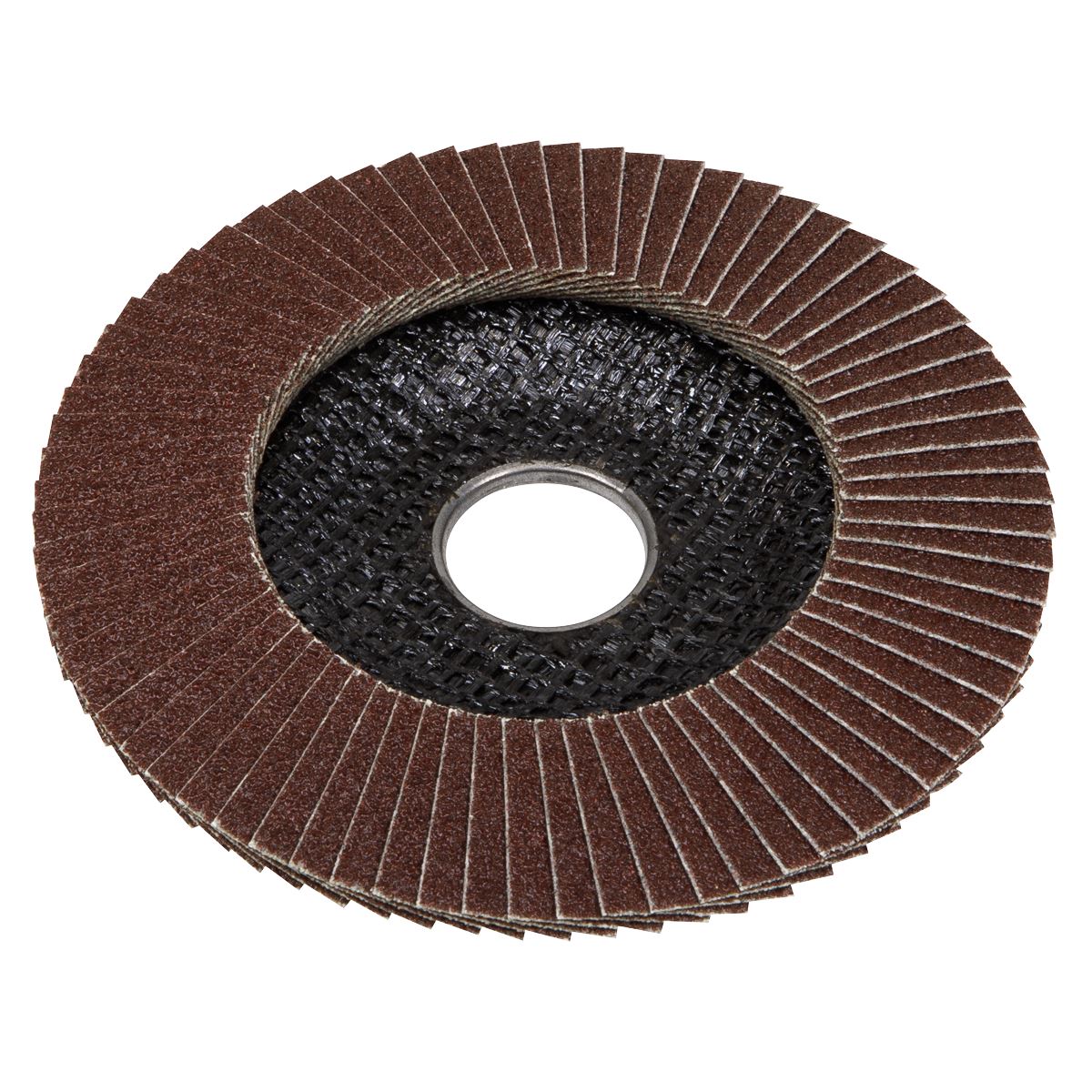 Sealey Flap Disc Aluminium Oxide �115mm �22mm Bore 80Grit FD11580E