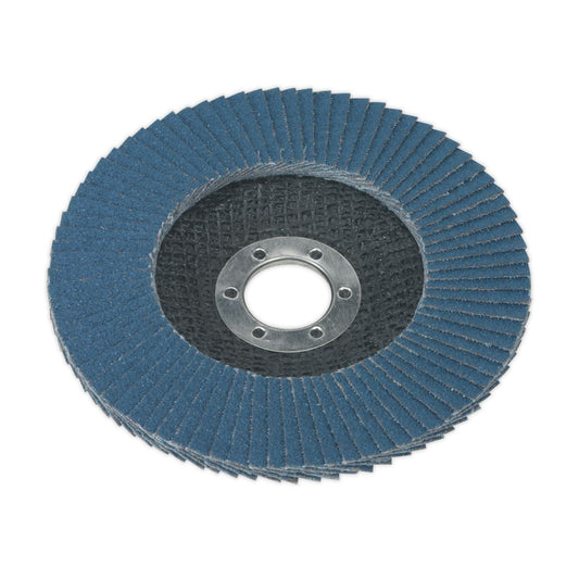 Sealey Flap Disc Zirconium �125mm �22mm Bore 80Grit FD12580
