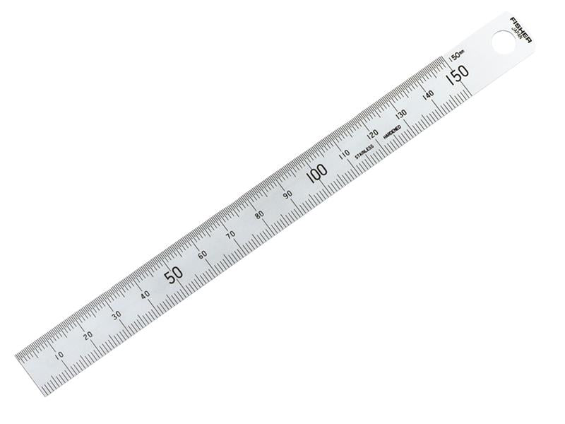 Fisher Satin Chrome Rule 150mm/6in FISC06