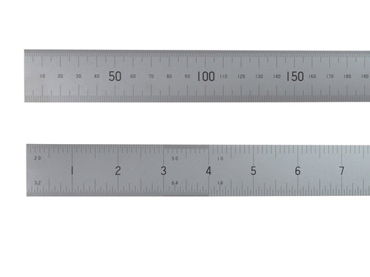Fisher Satin Chrome Rule 600mm/24in FISC24
