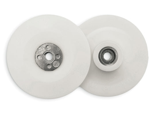 Flexipads World Class Angle Grinder Pad White 100mm (4in) 3/8 x 24 UNF FLE20030