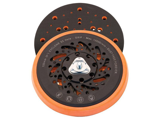 Flexipads World Class Cyclone™ Backing Pad Medium 53 Hole 150mm FLEFE654