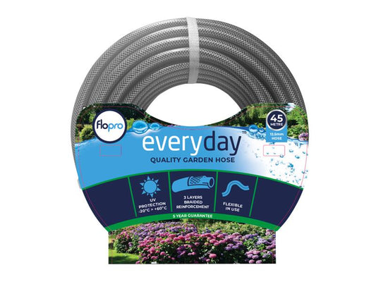 Flopro Everyday Hose 45m Bore 12.5mm Weatherproof Frost Protection FLO70300721