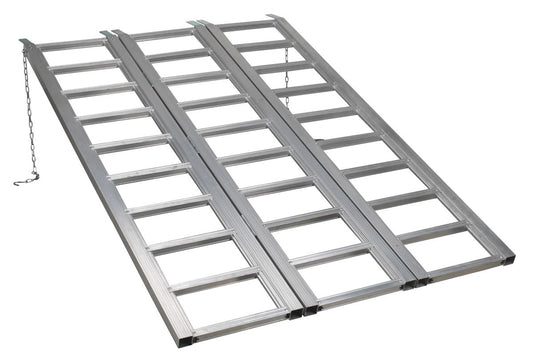 Sealey Motorcycle/Trike/ATV & Mini Tractor Ramp Wide Tri-Fold 680kg Capacity FLR680T