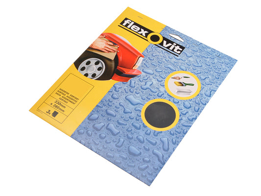 Flexovit Waterproof Sanding Sheets 230 x 280mm Coarse 180G (3) FLV26301