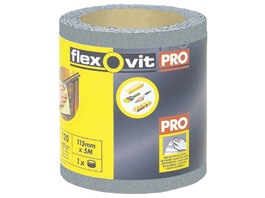 Flexovit High Performance Finishing Sanding Roll 115mm x 5m 180G FLV26416