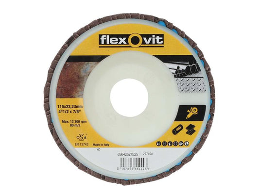 Flexovit Flap Disc For Angle Grinders 125mm 80G FLV27530
