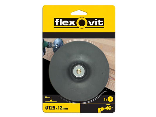 Flexovit Backing Pad For Drill Mount 125mm FLV56833