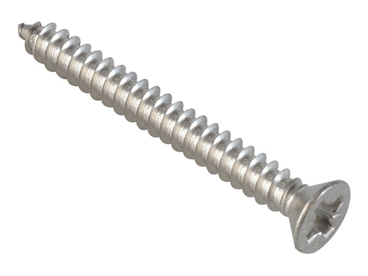 ForgeFix Self-Tapping Screw Pozi Compatible CSK A2 SS 1.1/2in x 8 ForgePack 12 FOR184720