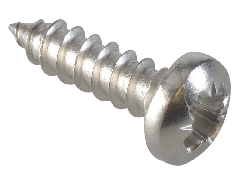 ForgeFix Self-Tapping Screw Pozi Compatible Pan A2 SS 1/2in x 6 ForgePack 60 FOR184904
