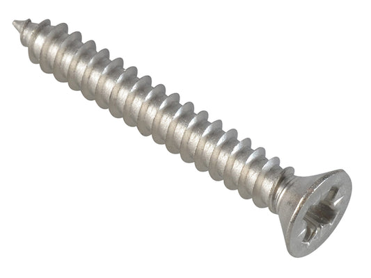 ForgeFix Self-Tapping Screw Pozi Compatible Pan A2 SS 1.1/4in x 8 ForgePack 20 FOR185147