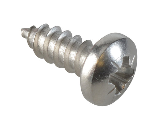 ForgeFix Self-Tapping Screw Pozi Compatible Pan A2 SS 1/2in x 10 ForgePack 25 FOR185239