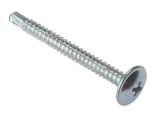 ForgeFix Baypole Self-Drill Screw Phillips Wafer Head ZP 4.8 x 80mm Box 100 FORBS4880Z