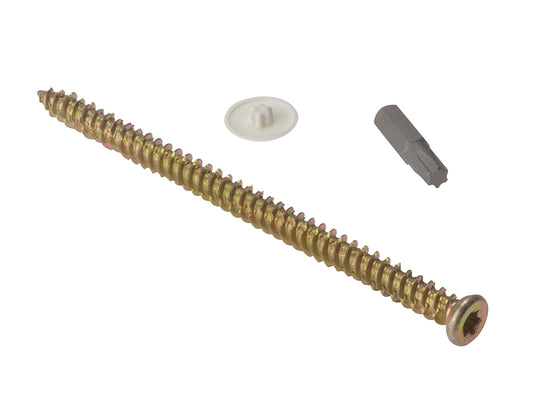 ForgeFix Concrete Frame Screw TORX® Compatible High-Low Thread ZYP 7.5 x 182mm Box 100 FORCFS182