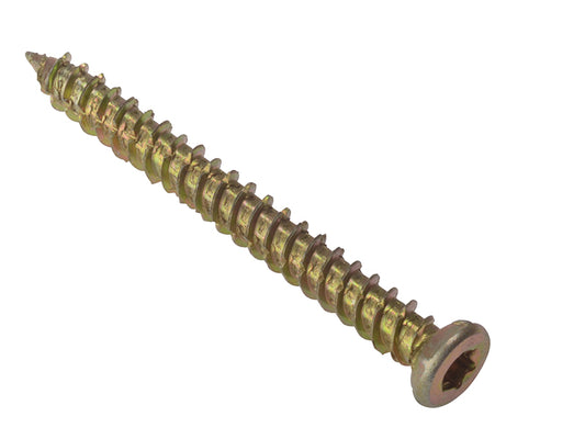 ForgeFix Concrete Frame Screw TORX® Compatible High-Low Thread ZYP 7.5 x 102mm Bag 10 FORCFS102G