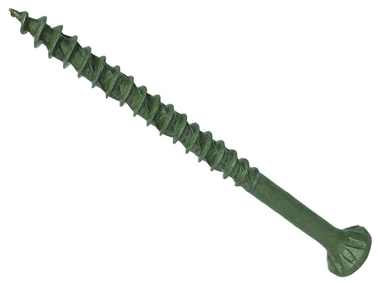 ForgeFix ForgeFast TORX® Compatible Decking Screws CSK Green 4.5x75 T25 Tub 400 FORDS4575GT