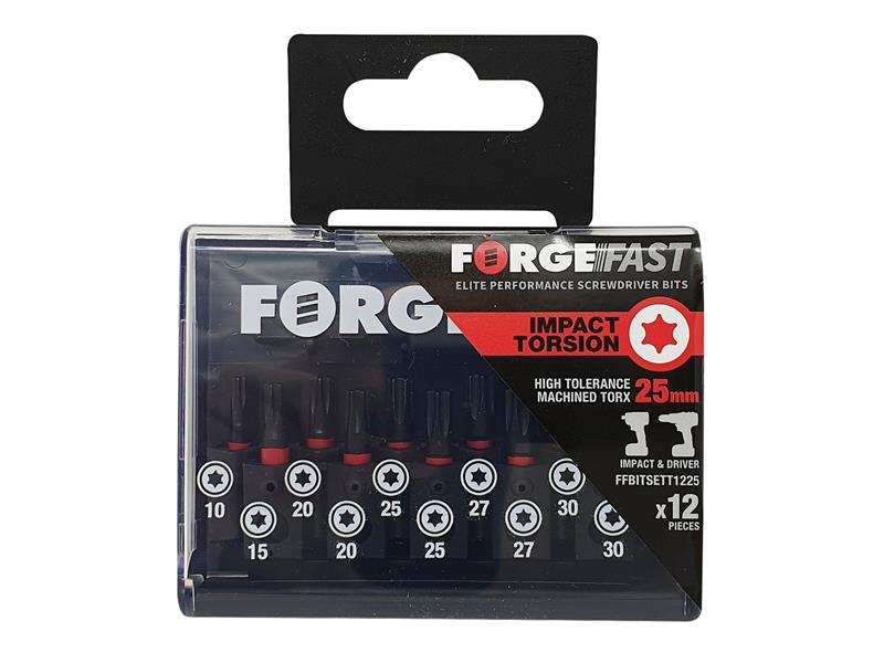 ForgeFix ForgeFast TORX® Compatible Impact Bit Set, 12 Piece FORFFBST12