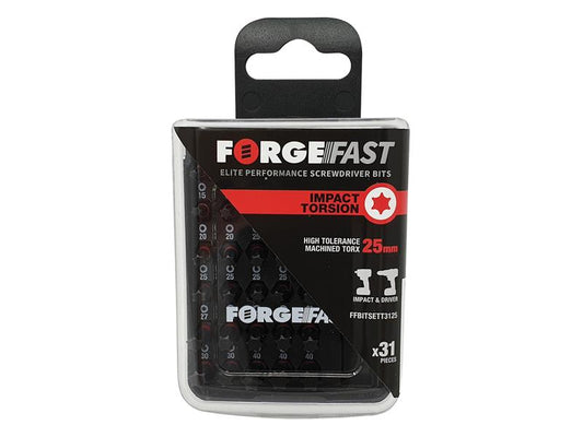 ForgeFix ForgeFast TORX® Compatible Impact Bit Set, 31 Piece FORFFBST31