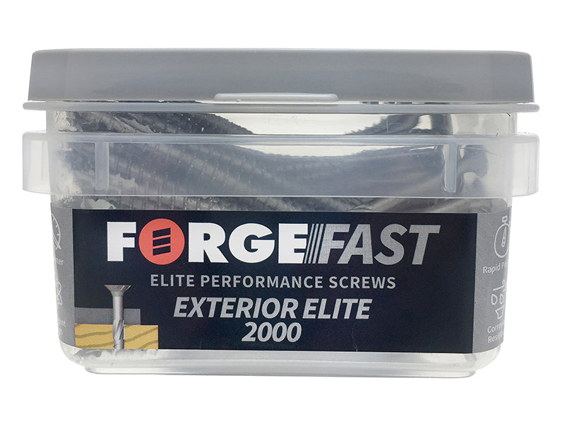 ForgeFix ForgeFast Exterior Elite 2000 Pozi Compatible Wood Screw 5 x 80mm Box 110 FORFFE580ST