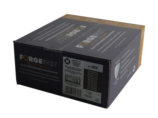 ForgeFix ForgeFast Pozi Compatible Wood Screw Forge Pack 1800 Piece FORFFPPACK