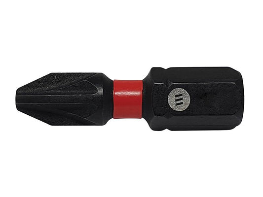 ForgeFix ForgeFast Pozidriv Compatible Impact Bit PZ1 x 25mm (Card 2) FORFFPZ125