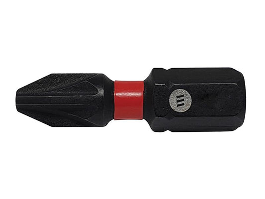 ForgeFix ForgeFast Pozidriv Compatible Impact Bit PZ3 x 25mm (Card 2) FORFFPZ325