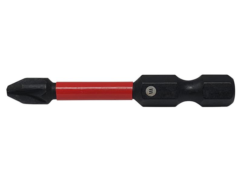 ForgeFix ForgeFast Pozidriv Compatible Impact Bit PZ3 x 50mm (Card 2) FORFFPZ350