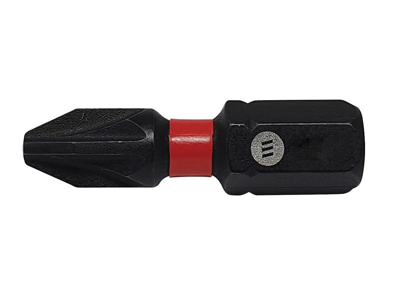 ForgeFix ForgeFast Pozidriv Compatible Impact Bit PZ4 x 25mm (Card 2) FORFFPZ425