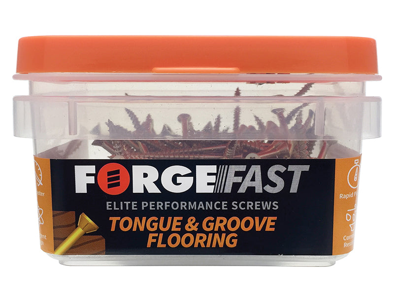 ForgeFix ForgeFast TORX® Compatible Flooring Tongue Groove Screw 3.5 x 45mm Box 200 FORFFTF3545Y
