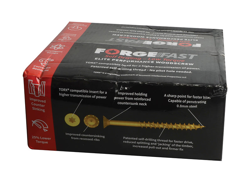 ForgeFix ForgeFast Torx® Compatible Wood Screw Pack 1800 Piece FORFFTPACK